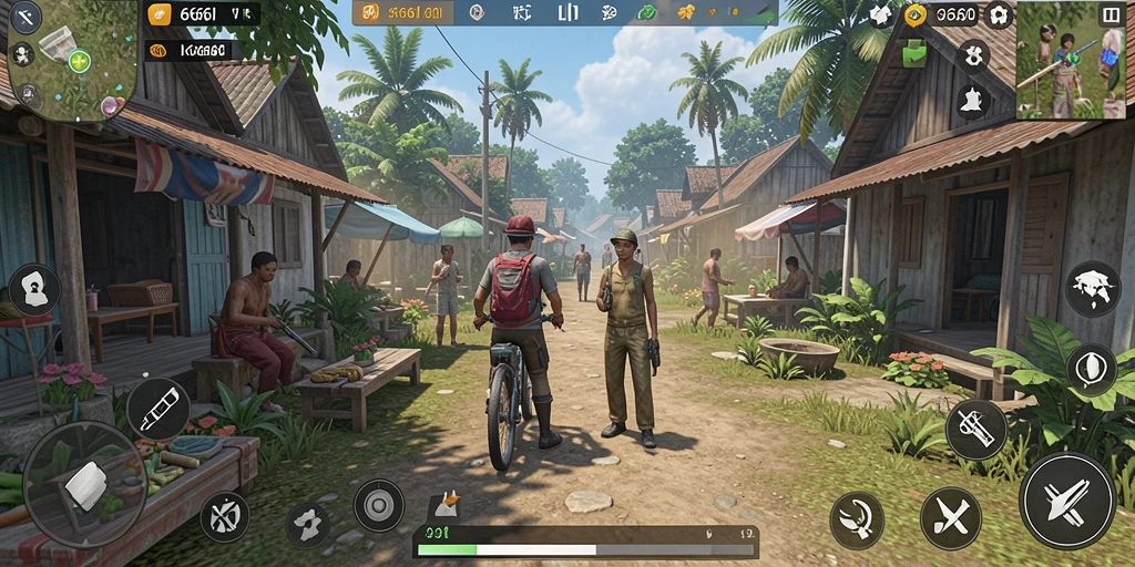 Screenshot gameplay <strong>666I</strong> yang menampilkan interaksi karakter yang realistis.