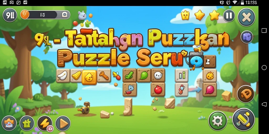 Tampilan gameplay seru di 9SL, penuh tantangan Puzzle.