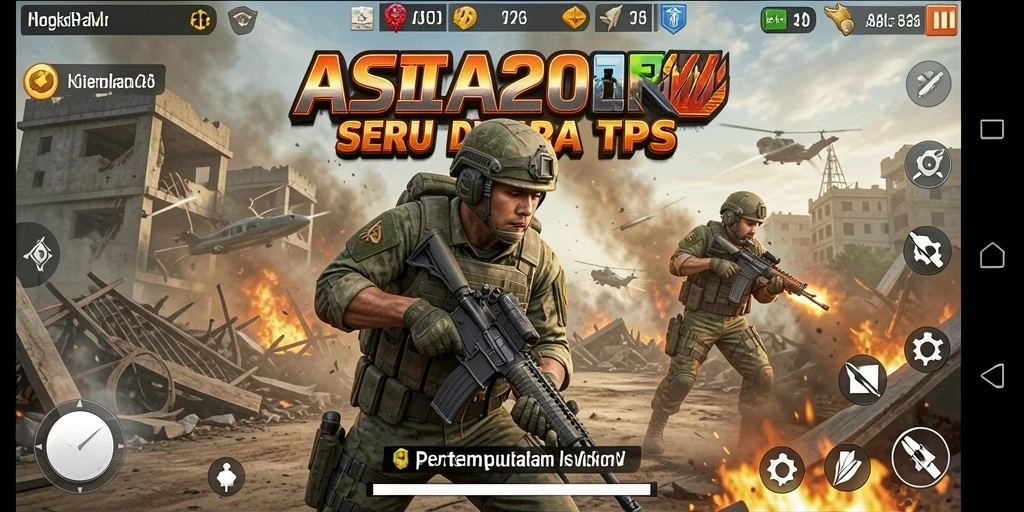 Tampilan gameplay seru dari ASIA200 yang penuh aksi.