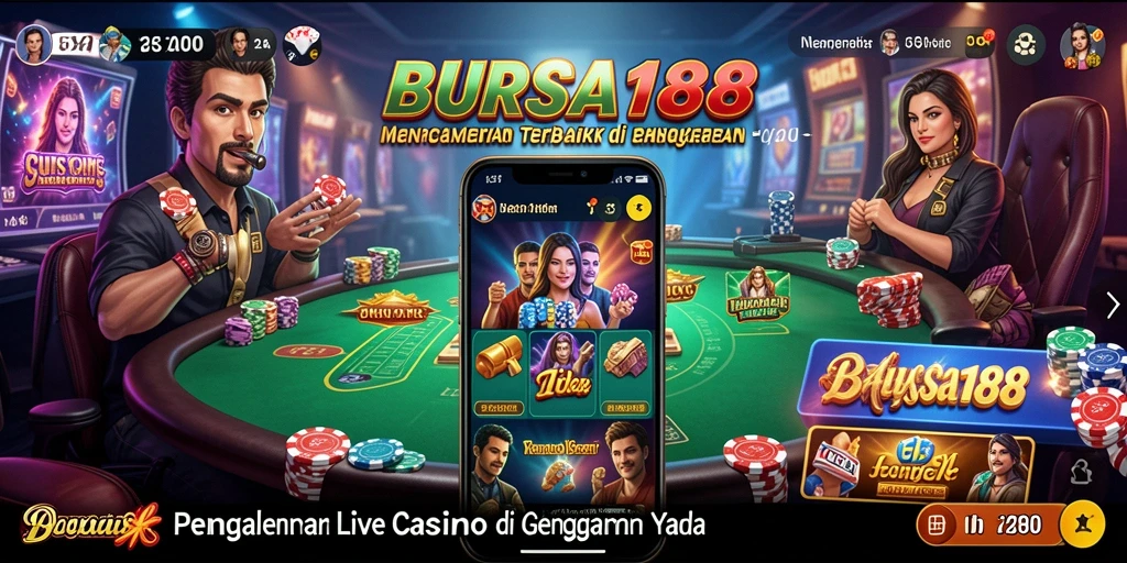 Tampilan gameplay Live Casino BURSA188 yang memukau.