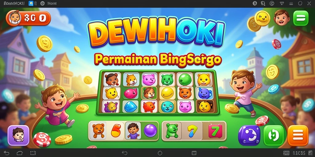 Tampilan gameplay seru di DEWIHOKI dengan suasana Bingo yang mendebarkan.