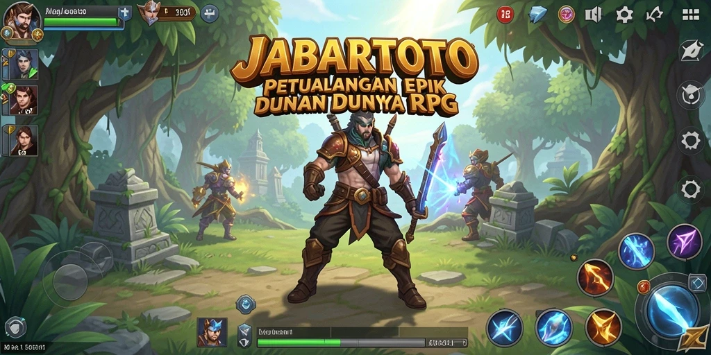 Screenshot JABARTOTO menunjukkan aksi seru dalam petualangan RPG.