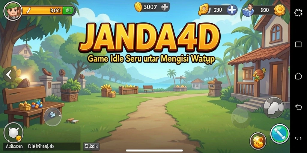 Tangkapan layar utama JANDA4D menampilkan aksi gameplay yang menarik dalam genre Idle.