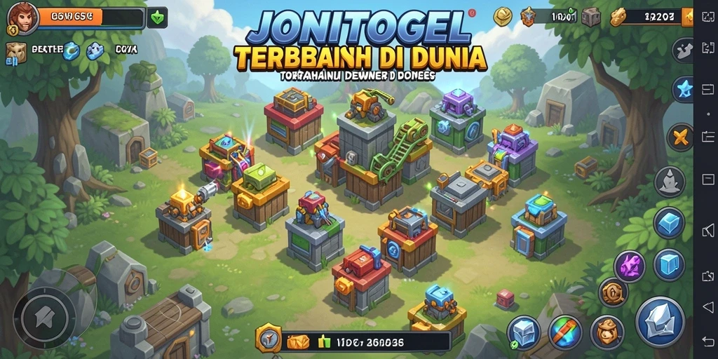 Tangkapan layar gameplay JONITOGEL menunjukkan aksi pertahanan menegangkan.