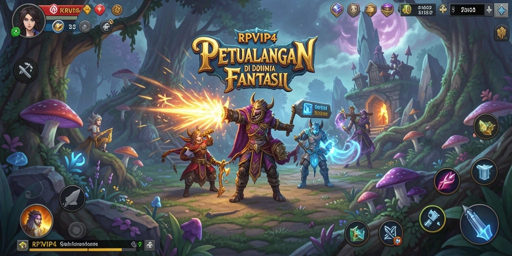 Tangkapan layar RPVIP4 menunjukkan gameplay yang menarik dalam petualangan yang penuh aksi.