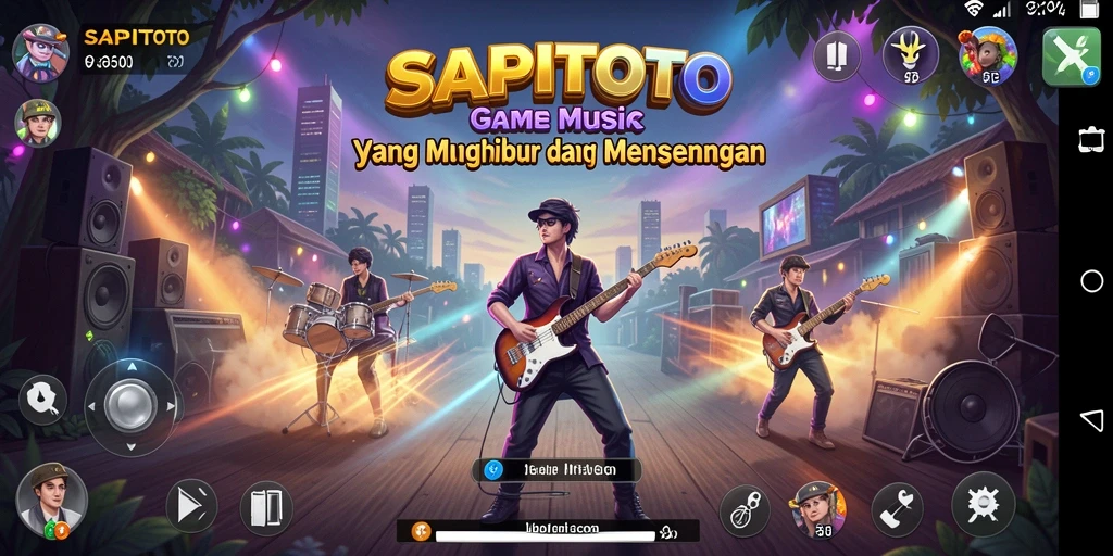 Tampilan screenshot SAPITOTO menampilkan gameplay musik yang seru.
