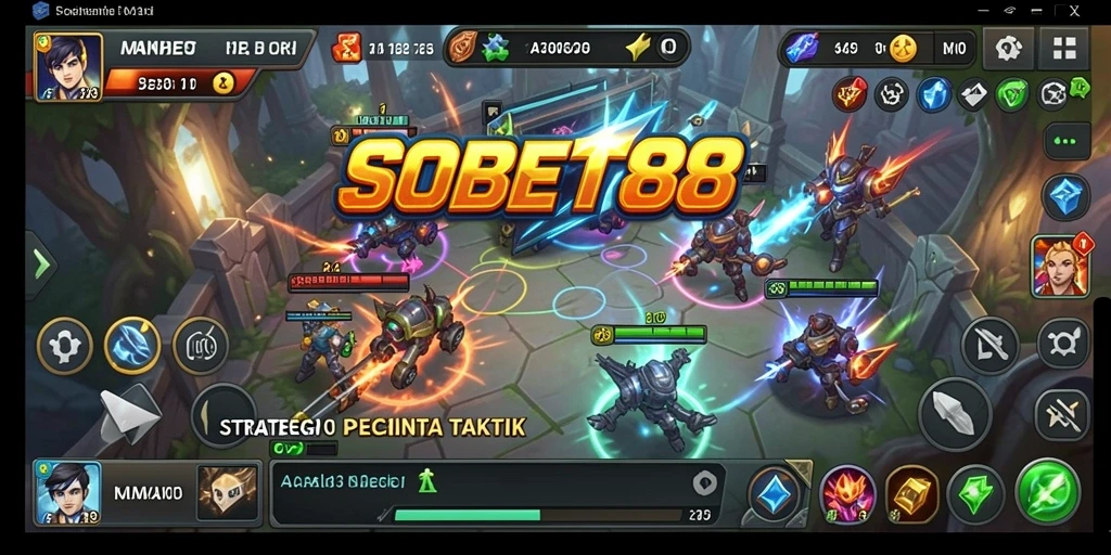 Tangkapan layar menunjukkan gameplay strategi yang mendebarkan di SOBET88.